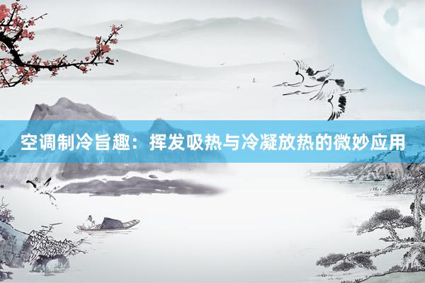 空调制冷旨趣：挥发吸热与冷凝放热的微妙应用